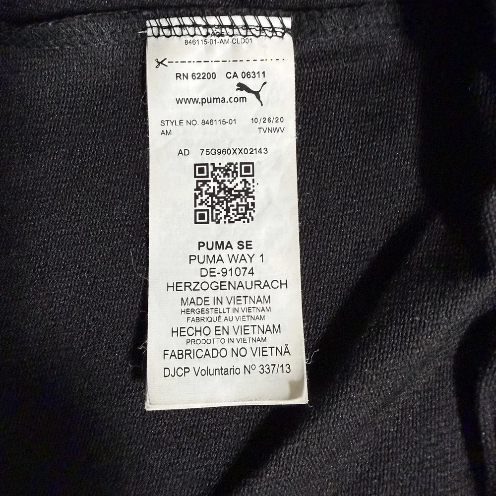 Puma Women's Black Pullover "Keeps You Dry" Cropped Hoodie Sz. M Long Sleeves - Picture 5 of 7